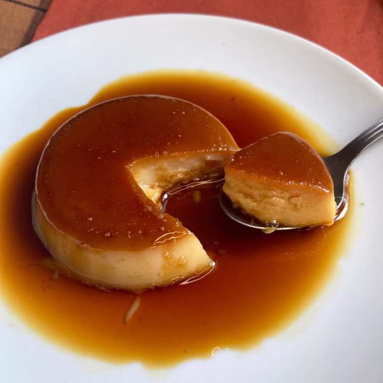 Crème caramel ki coule
